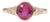 1.27Ct Gia Certified Pink Sapphire Ring With Natural Diamonds in Solid 14k Gold, Size 6.75 For Sale