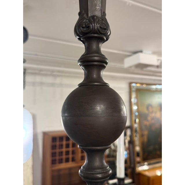 Metal Vintage Mauldin Lighting Bespoke Spanish Revival Chandelier For Sale - Image 7 of 12