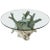 Mid-Century Modern Driftwood Center Table Round Glass Top For Sale - Image 13 of 13