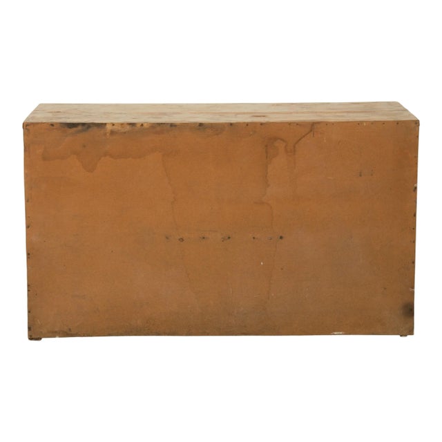 Early 20th Century Vintage Chippy Wood French Cabinet For Sale - Image 4 of 4