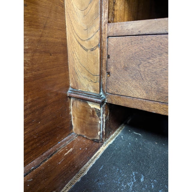 Louis XVI Style Cylinder Secretary in Flame Mahogany For Sale - Image 17 of 18