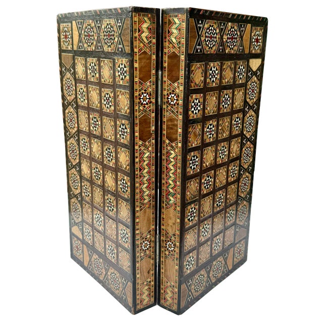 Échiquier et jeu de backgammon (1) - Bois