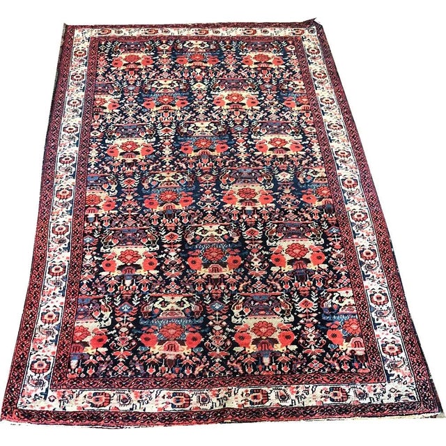 Textile Antique Malayer Zelli Rug For Sale - Image 7 of 7