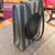 1990s Black PVC Pequin Striped Pattern Shoulder Bag by Fendi Rome For Sale - Image 15 of 15