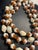 1950s MCM Jewelry Marked West Germany Interlocking Two-Piece Molded Beaded 3 Strand Necklace Necklace For Sale - Image 5 of 7
