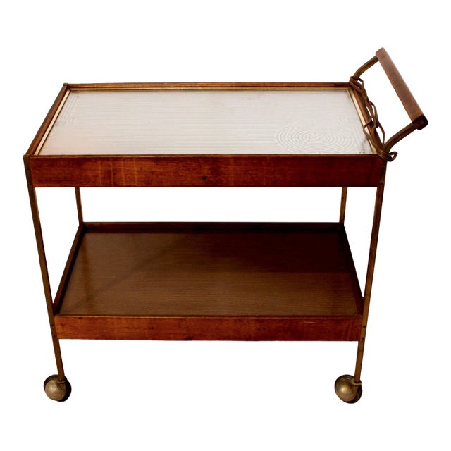 Circa 1950s-60s Salton "Hot Tray" Serving Trolley, American For Sale