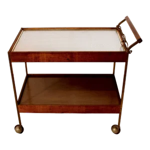 Circa 1950s-60s Salton "Hot Tray" Serving Trolley, American