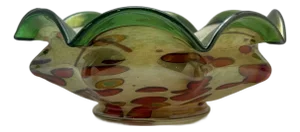 Bohemian Art Glass Bowl by Ernst Steinwald, 1930s