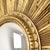 Vintage Sunburst Mirror in Gold Leaf Resin, 1960s For Sale - Image 11 of 18
