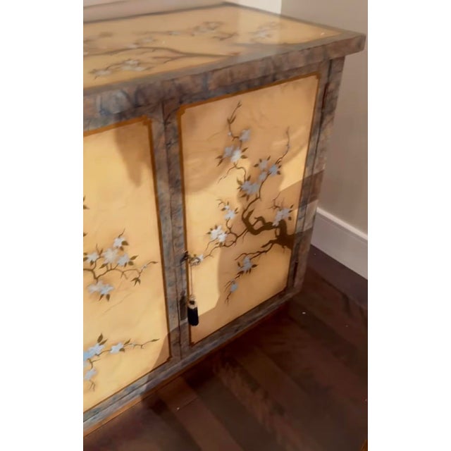 Extremely rare piece of baseboard chinoiserie of 71 x 28h x 16 deep. An extraordinary find in the luxury furniture market,...