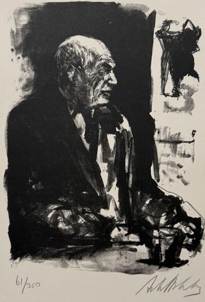 Arbit Blatas, Lithuanian French Artist Arbit Blatas Lithograph Pablo Picasso Ecole D'Paris, 1962