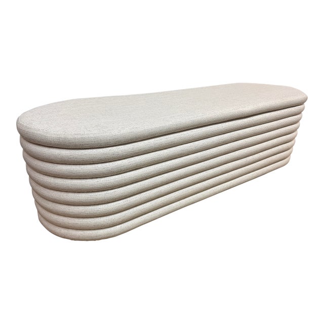 Cb2 Rialto Storage Bench, Ivory For Sale