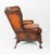 Antique Chippendale Revival Wingback Armchairs in Leather, 1920s, Set of 2 For Sale - Image 14 of 18