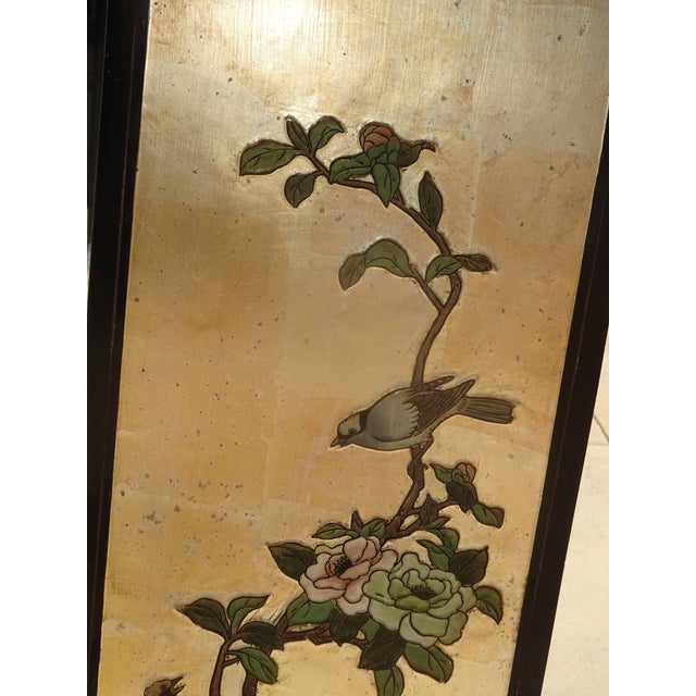 Vintage Chinese Asian Chinoiserie Gold Silver Storage Cabinet Side Table #V23 For Sale - Image 12 of 17