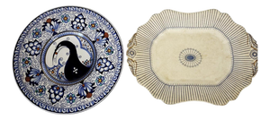 Vintage Ceramic Plates, France, Set of 2
