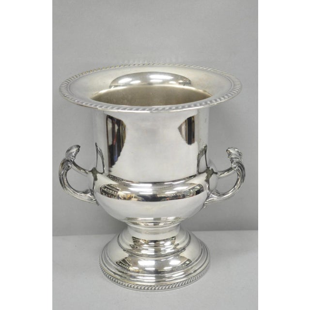 Vintage Fb Rogers Silver Plated Trophy Cup Urn Champagne Chiller Ice Bucket For Sale - Image 16 of 16