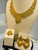 54Gm 22 Karat Gold Necklace, Earring & Ring Suite Bridal Princess Necklace Suite For Sale - Image 4 of 8