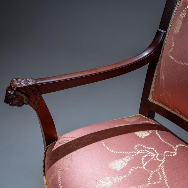 Empire Armchairs by Pierre-Benoît Marcion, France, 1810s, Set of 8 For Sale - Image 5 of 14