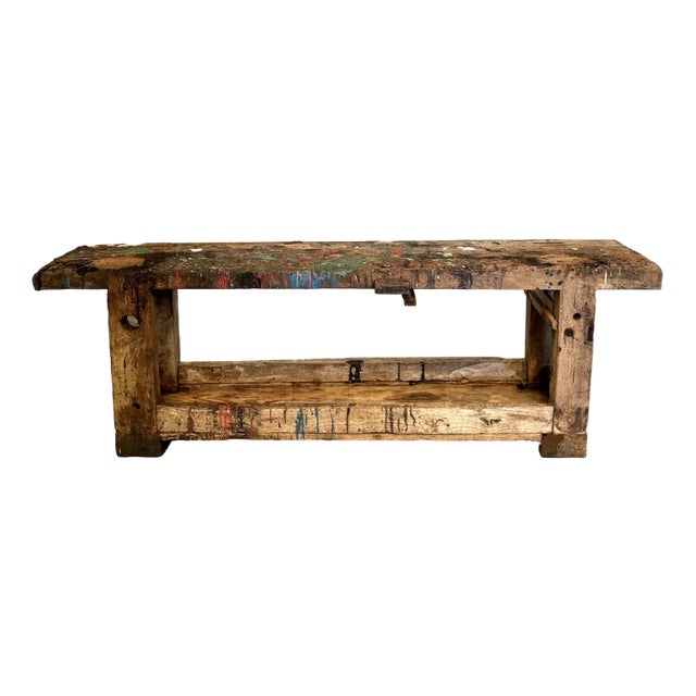 Vintage Workbench in Wood For Sale