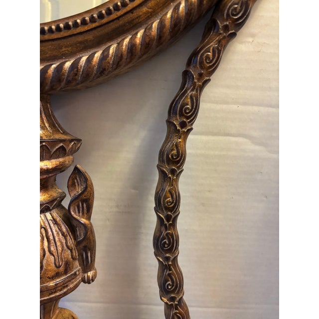 John-Richard 18th Century Styled Vintage Intricate Moran Mirror in Pewter, John-Richard Mirror For Sale - Image 11 of 12