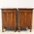 Pair of Empire bedside tables Made of walnut, elegantly inlaid and threaded walnut veneer Early 19th century - Empire...