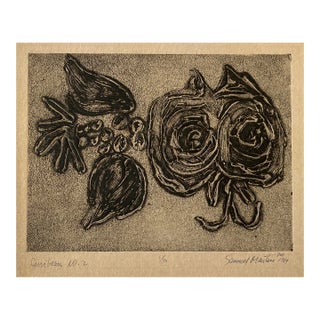 1964 Samuel Martin Midcentury Modern Caribbean Etching For Sale