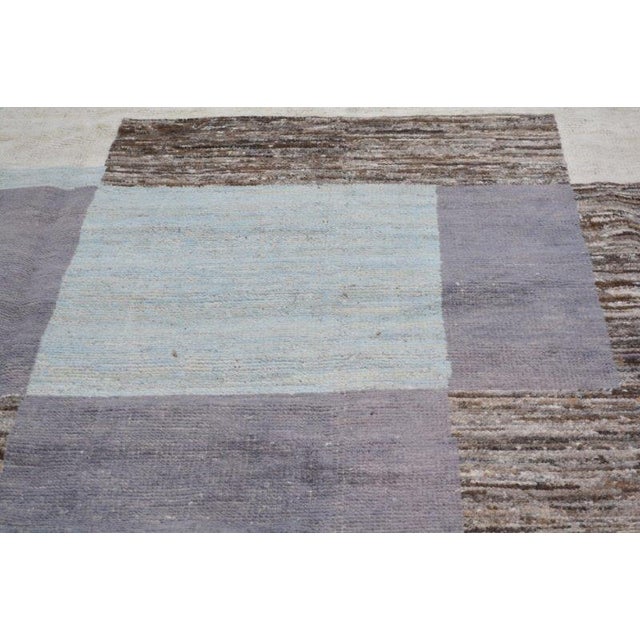 2000 - 2009 Moroccan Art Deco Hand Knotted Wool Rug, 9'4"x12' For Sale - Image 5 of 6