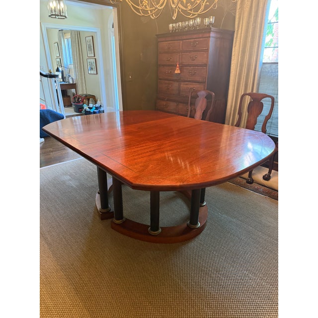 Custom Alf Sharp Dining Table With 3 Leaves For Sale - Image 9 of 16