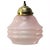 French Reeded Pink Coloured Glass Pendant Lamps For Sale - Image 6 of 6