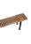Brown Sculptural Teak Wood Bench Carved Detailing, Modern Organic For Sale - Image 8 of 11