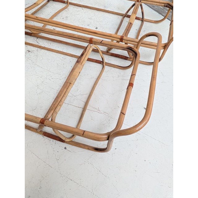 Italian Bamboo Single Beds, 1960s, Set of 2 For Sale - Image 9 of 16