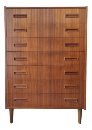 Danish Teak Chest of Drawers from Borge Dam, 1960s