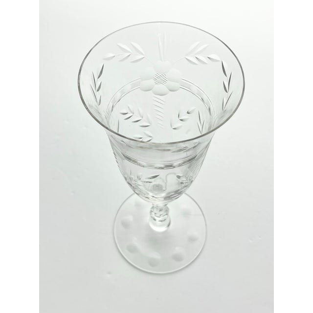 Cambridge Glass Company 1940s Cambridge “Lucia” Pair of Iced Tea Glasses For Sale - Image 4 of 7
