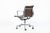 Metal Eames Herman Miller Brown Leather Aluminum Group Thin Pad Desk Chair, 2008 For Sale - Image 7 of 18