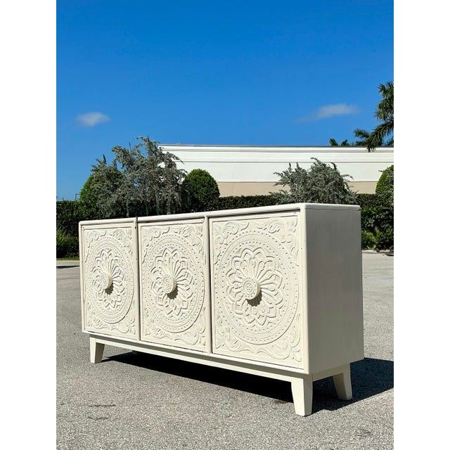 Vintage Hand Carved Credenza For Sale - Image 12 of 12