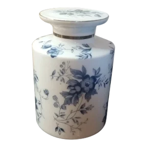 1970s Dev Porcelain Chinoiserie Apothecary Jar