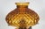 1930s Aladdin Amber Quilted Glass Hobnail Hurricane Vanity Oil Lamp For Sale - Image 10 of 12