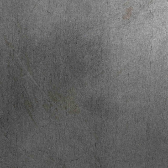 21st Century Poland Deep Charcoal Grey Round Stone-Base Side Table For Sale - Image 10 of 10