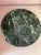 Mid-Century Modern Round Green Marble Serving Tray For Sale - Image 3 of 7