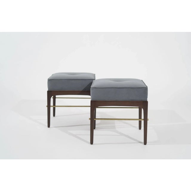 Not Yet Made - Made To Order Linear Stools in Walnut Series 18 by Stamford Modern - a Pair For Sale - Image 5 of 12