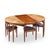 Hans Olsen for Frem Rojle Mid Century Expanding Teak Dining Table With 4 Nesting Chairs For Sale - Image 15 of 16