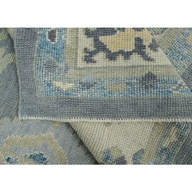 Textile Turkish Oushak Rug 5'2" x 11'7" #18098 For Sale - Image 7 of 8