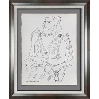Abstract Henri Matisse Original Signed Lithograph "Annelies" For Sale