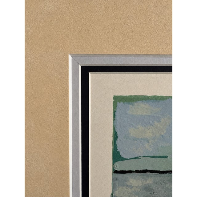 Emerald 1980s Michel-Henry “Delphiniums” Artist’s Proof Serigraph e.a. 5/50 For Sale - Image 8 of 18