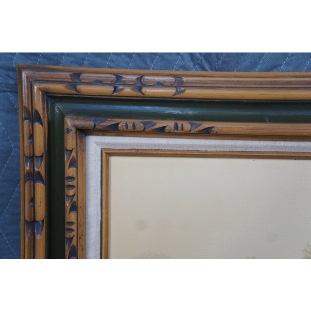 Vintage Realist Woodland Oil Landscape Painting Signed and Framed For Sale - Image 11 of 13