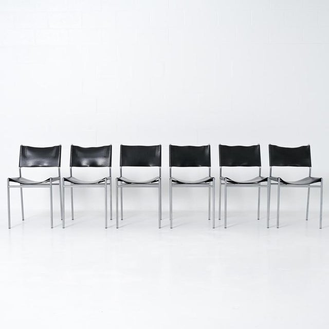 1960s SE06 Dining Chairs by Martin Visser for T Spectrum, 1960s, Set of 6 For Sale - Image 5 of 18
