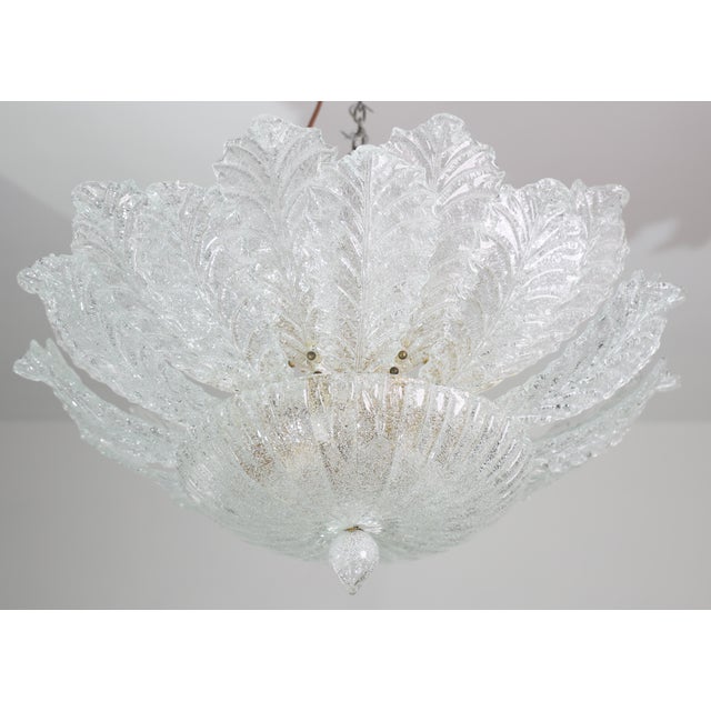 1970s Taormina Murano Ceiling Light and Murano Glass Wall Light - Set of 3 For Sale - Image 12 of 14