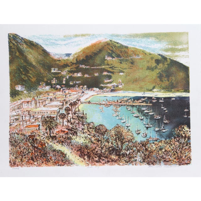 Modern Francis Atlee Caldwell, Avalon Bay, Lithograph For Sale - Image 3 of 3