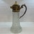 Art Deco Vintage Art Deco Brick Pattern Crystal and Brass Claret Wine Pitcher/ Ewer Circa 1930s For Sale - Image 3 of 12