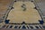 Figurative 1890s Ivory Blue Tan Antique Chinese Peking Dragon Carpet 8' X 9'8" Wool Rug For Sale - Image 3 of 14